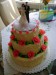 (86)Svatební 3 patrový dort 